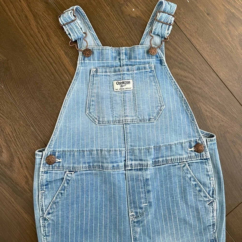 Osh kosh hickory striped overalls